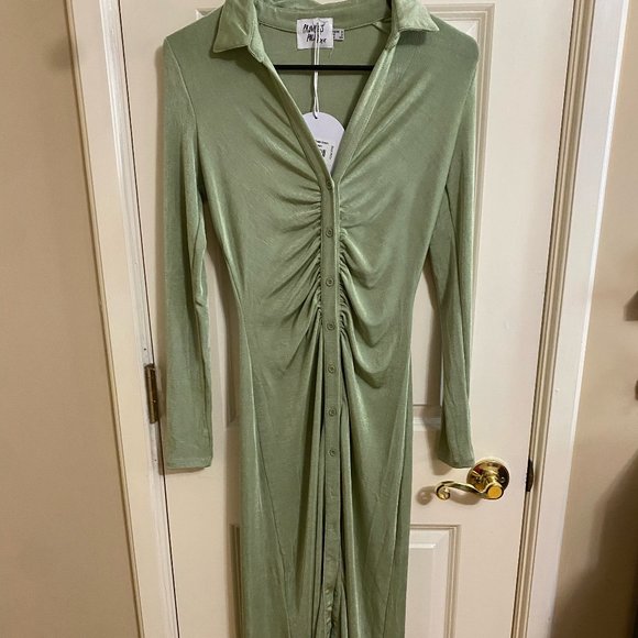 NWT Princess Polly Everest Maxi Green Dress - Picture 2 of 8